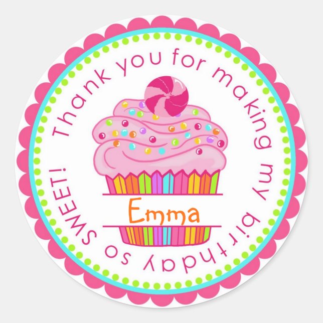 Stickers Candy Surprise Cupcake (Devant)