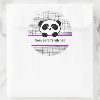 Stickers Canning Panda violet de cuisine
