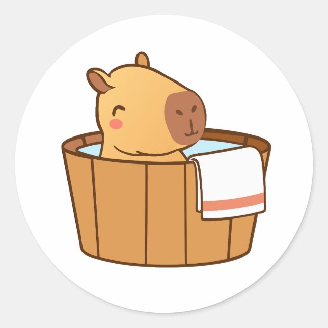 Stickers Capybara | Stickers animaux mignons pour  (Devant)
