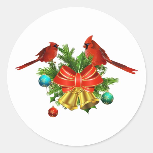 Stickers Cardinaux et cloches (Devant)