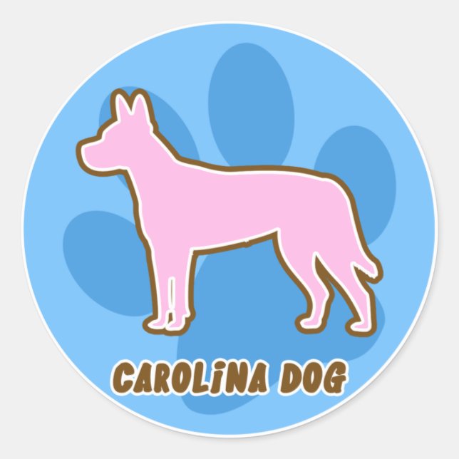 Stickers Carolina Chien tendance (Devant)