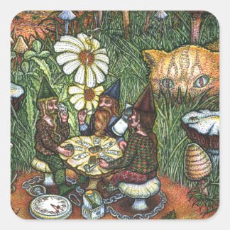 Stickers Carré 3 Gnomes