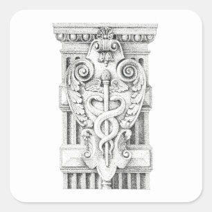 Stickers Carré CADUCEUS