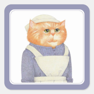 Stickers Carré CHAT COOK