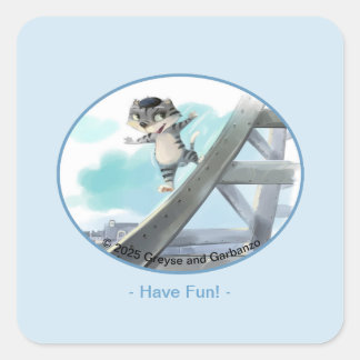 Stickers Carré Classic Tour Eiffel - Dreams