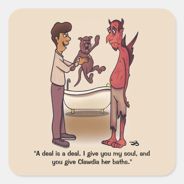 Stickers Carré Clawdia (Devant)