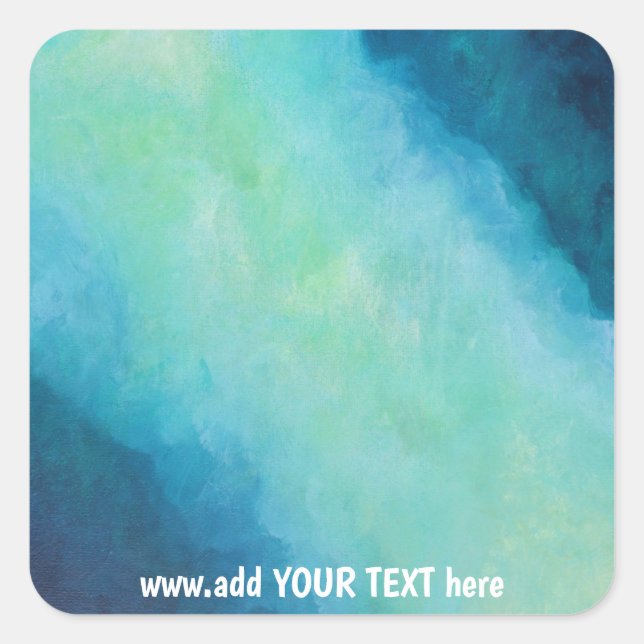 Stickers Carré d'art floral (Devant)