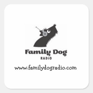 Stickers Carré Familydogradio
