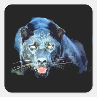Stickers Carré Jaguar - Panthère noire