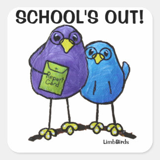 Stickers Carré LimbBirds, Glossy