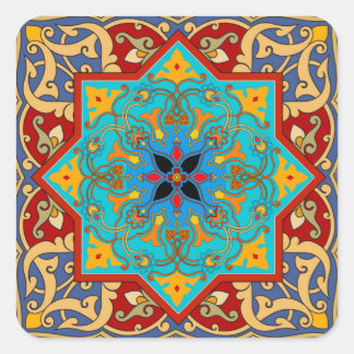 Stickers Carré Marocain Carrelage