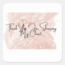 Stickers Carré Merci revendeur