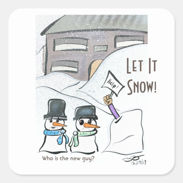 Stickers Carré nouveau type (Devant)