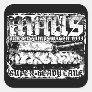 Stickers Carré Panzer VIII Maus