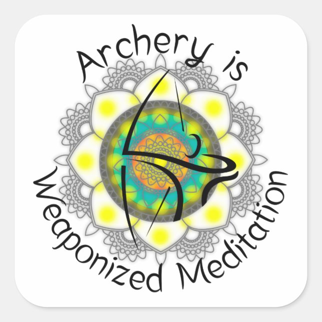 stickers carré pour coques arc (Devant)