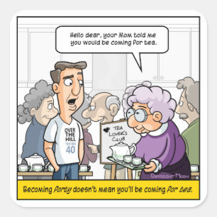 Stickers Carré Punny 40e anniversaire