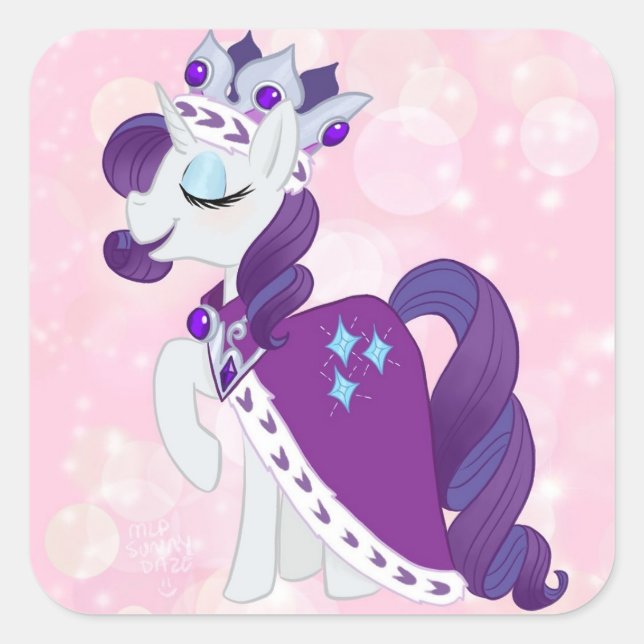 Stickers Carré Rarity Princess Platinum (Devant)