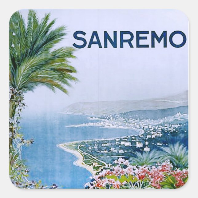 Stickers Carré Sanremo, Italie (Devant)