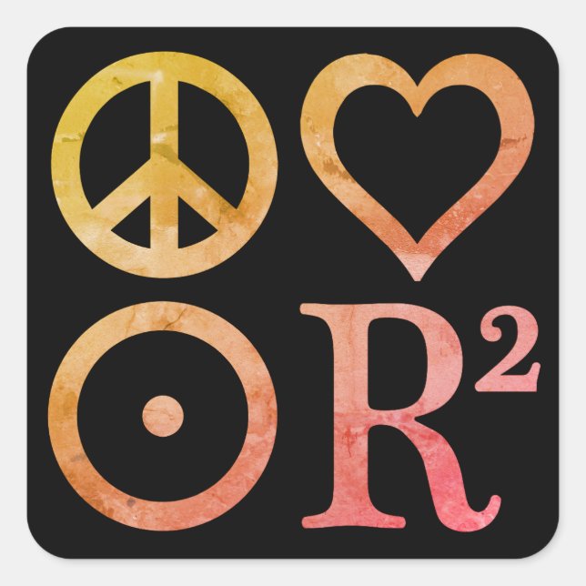 Stickers Carré Symboles PLUR (Devant)