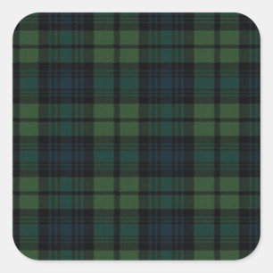 Stickers Carré Tartan Fabric