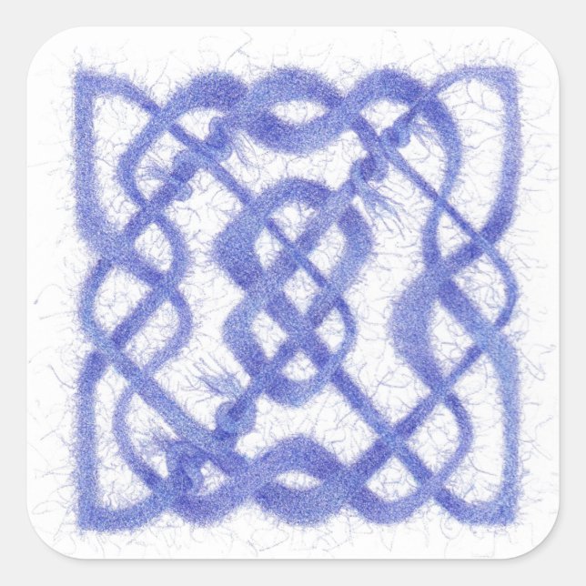 Stickers Carré VIOLET CELTIC KNOT (Devant)