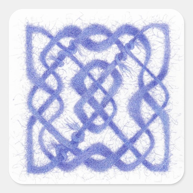 Stickers Carré VIOLET CELTIC KNOT (Devant)