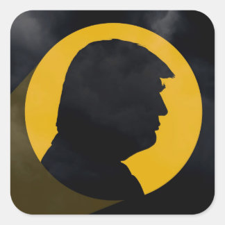Stickers Carrés 3" de Trump Bat-Signal x6