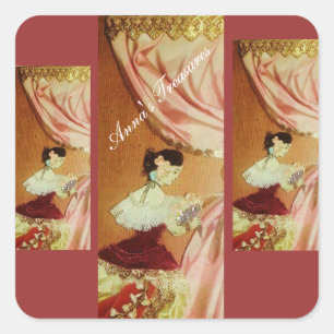 Stickers Carrés au trésor Anna