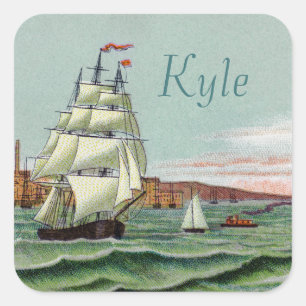 Stickers Carrés de Block Island