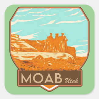 Stickers Carrés Moab Utah