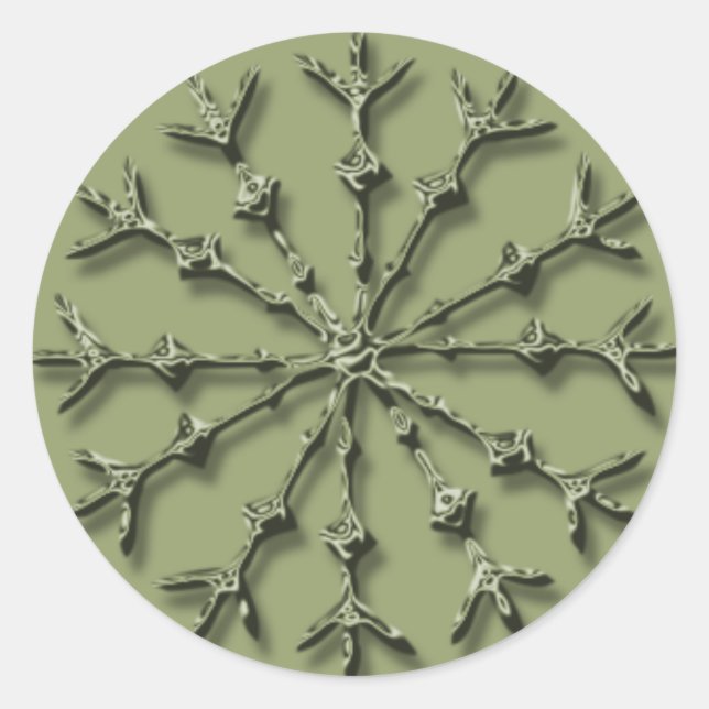 Stickers Carte de vacances Silver Snowflake (Devant)