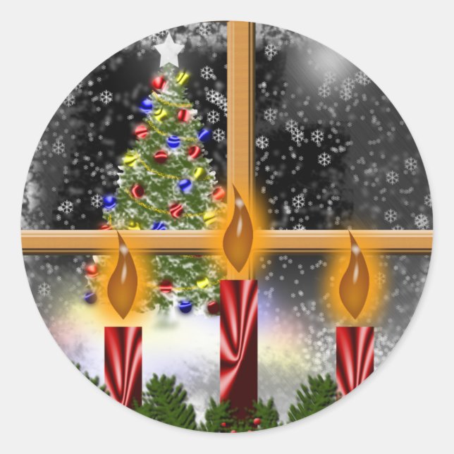 Stickers Cartes de Saison de Noël (Devant)