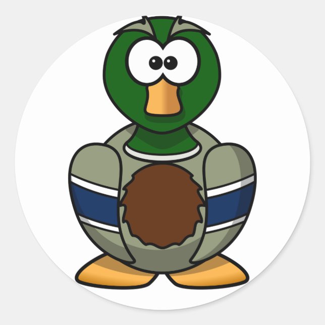 Stickers Cartoon Mallard Duck (Devant)