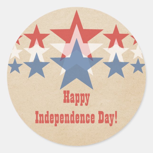 Stickers Cascade Red, White et Blue Star (Devant)