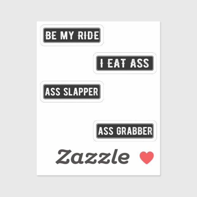 Stickers Casque Badass Funny Pack III (Feuille)