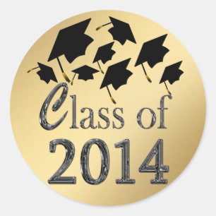 Stickers Casquette Gold Class Of 2014