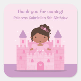 Stickers Castle Cute African American Princess