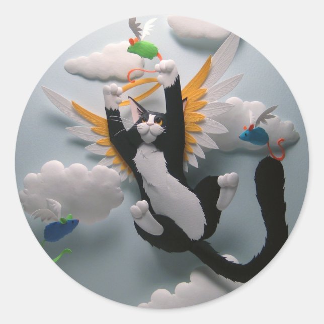 Stickers Cat Heaven (Devant)