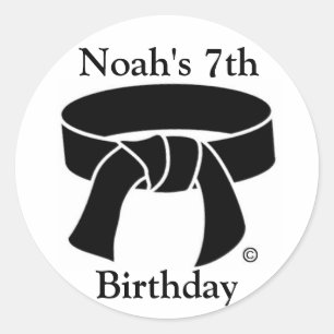 Stickers ceinture noire des arts martiaux personna