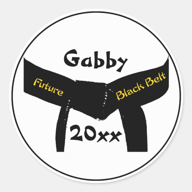 Stickers Ceinture noire Futurs Arts Martiaux (Devant)