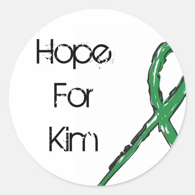 Stickers Cercle Hope4Kim (Feuilles de 20) (Devant)