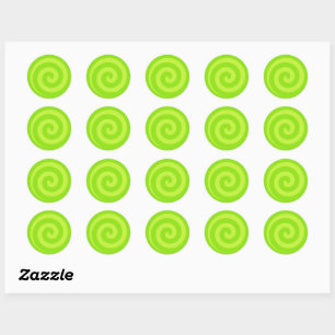 Stickers Cercle Lime Green Lollipop