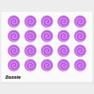 Stickers Cercle Lollipop violet