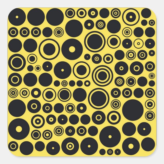 Stickers Cercles rouges jaunes, noirs (Devant)