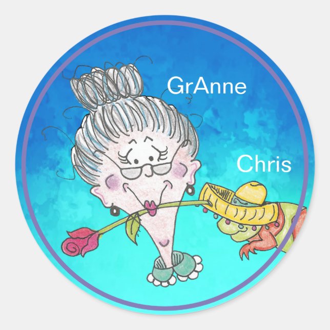 Stickers Chameleon de Noël (Devant)