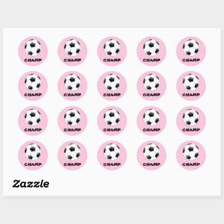 Stickers Champ de Football Rose