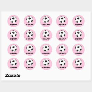 Stickers Champ de Football Rose