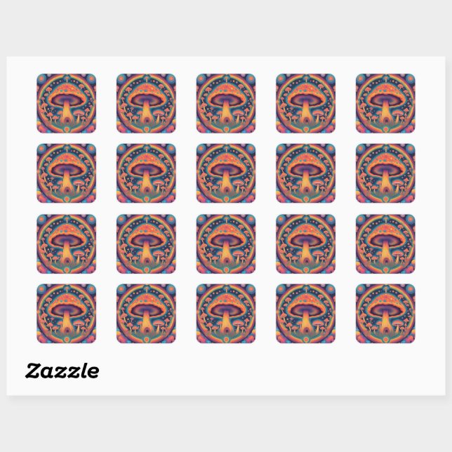Stickers Champignons (Feuille)