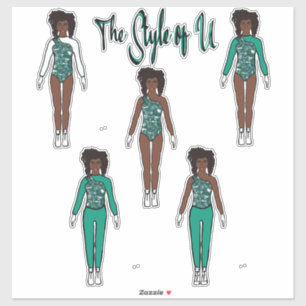 Stickers Changement rapide Majorette / Danseur (Me