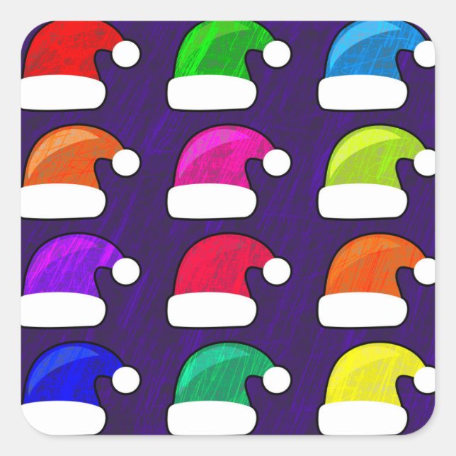 stickers chapeaux santa (Devant)